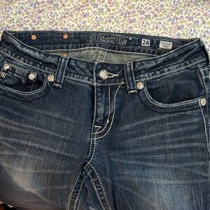 Miss Me Dark Blue Boot Cut Jeans